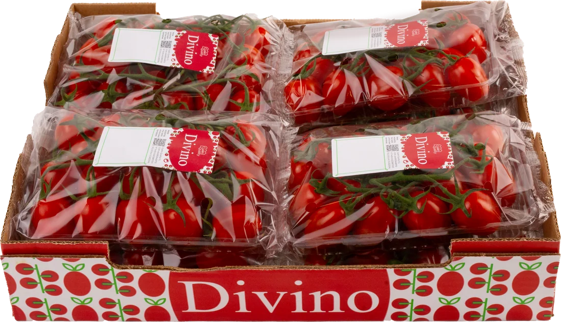 Divino Flowpack 300 g de tomate cherry pera en rama