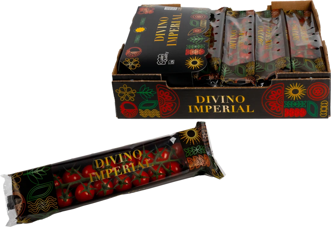 Divino Imperial Reseal Flowpack 200 g de tomate cherry en rama